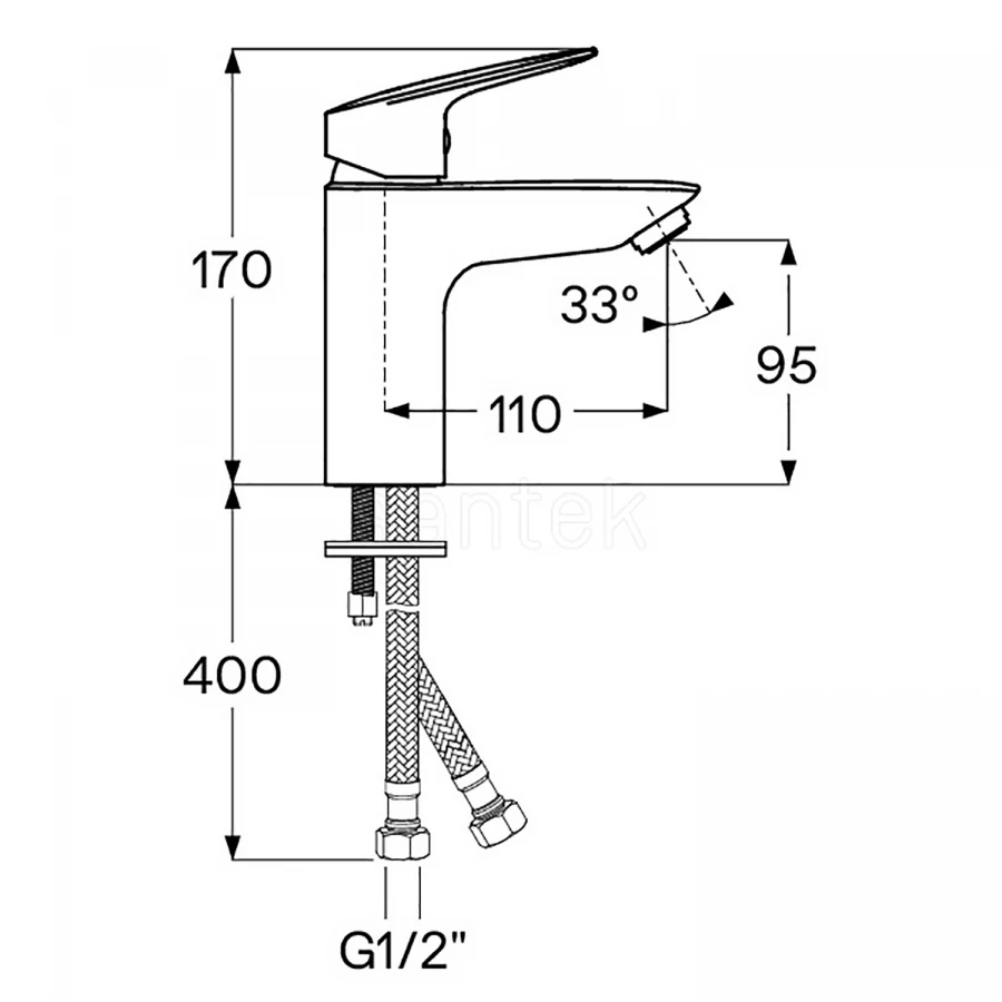 Смеситель для раковины Santek Таос хром WH5A02009C001