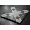Керамогранит Monopole Флоренция Элегант Декор / Florencia Elegant Decor матовый черно-белый 22,3x22,3 см