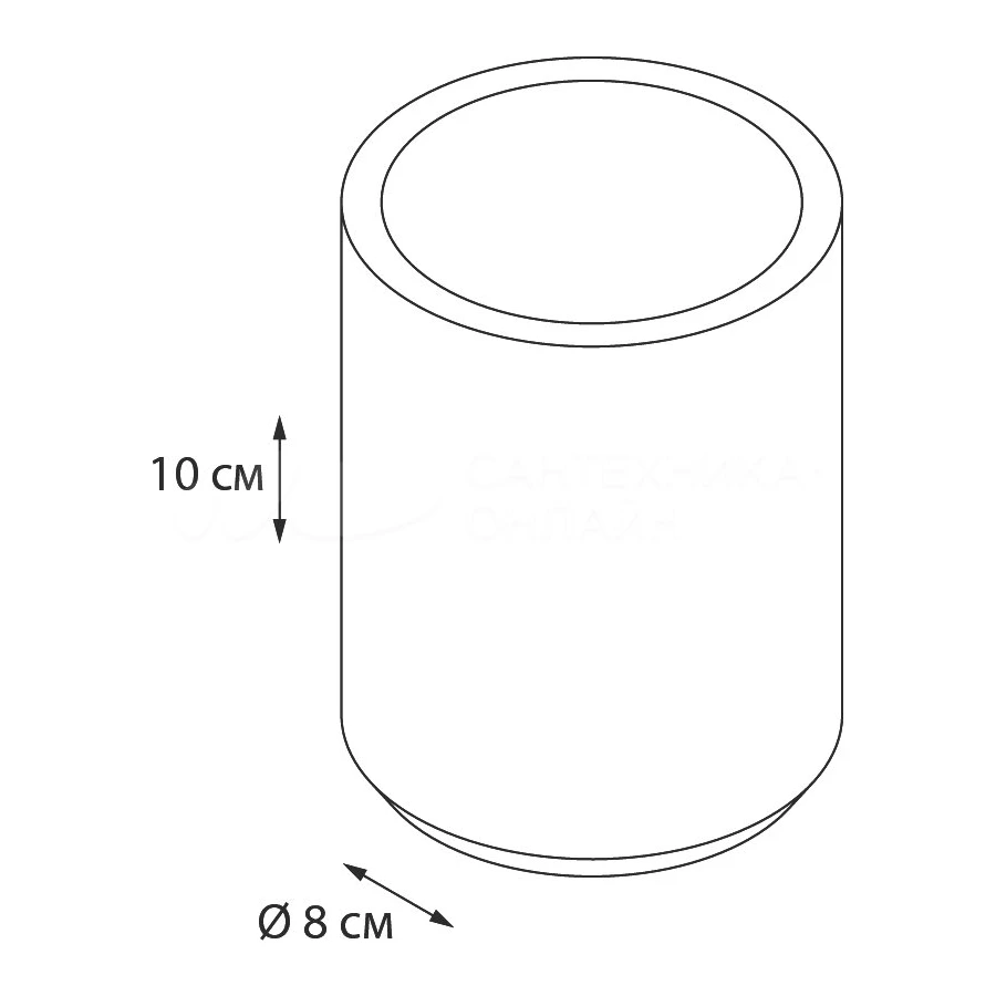 Стакан для зубных щеток Fixsen Rich FX-251-3 8х10 см