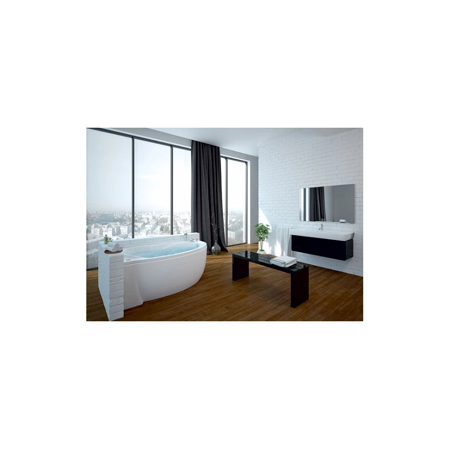 Ванна акриловая Azario Paolina асимметричная левосторонняя AV.0072170 170x97 см