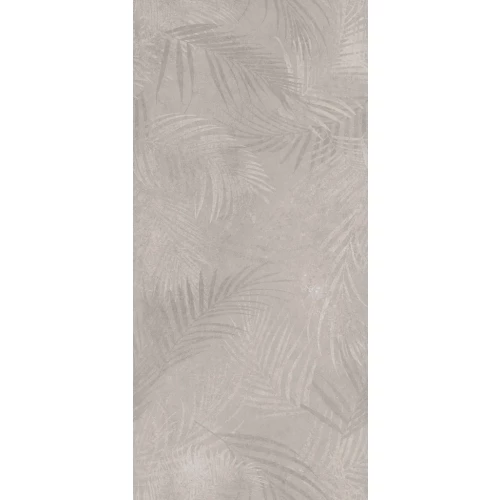 Керамогранит Meissen Keramik Floresta листья ректификат матовый светло-серый 17645 120х60 см