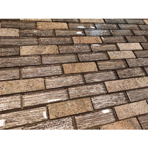 Мозаика из стекла и натурального камня LeeDo Ceramica Corcovado коричневый 29,8x29,8 см