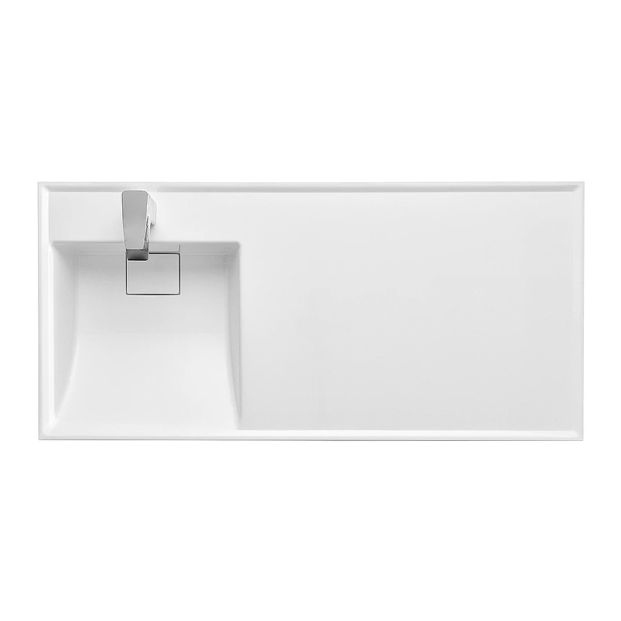 Раковина Aquaton Лондри белая левая 1A72843KLH01L 120х50 см