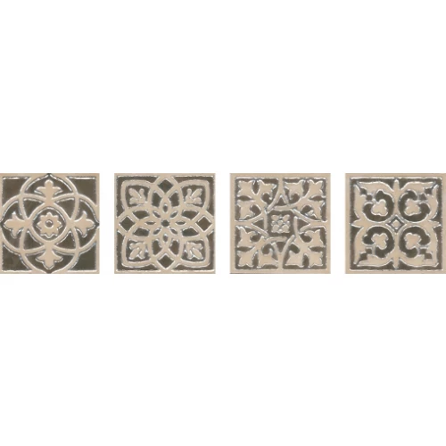 Вставка Kerama Marazzi Парнас коричневый лаппатированный HGD\A170\SG1550L 9,5х9,5