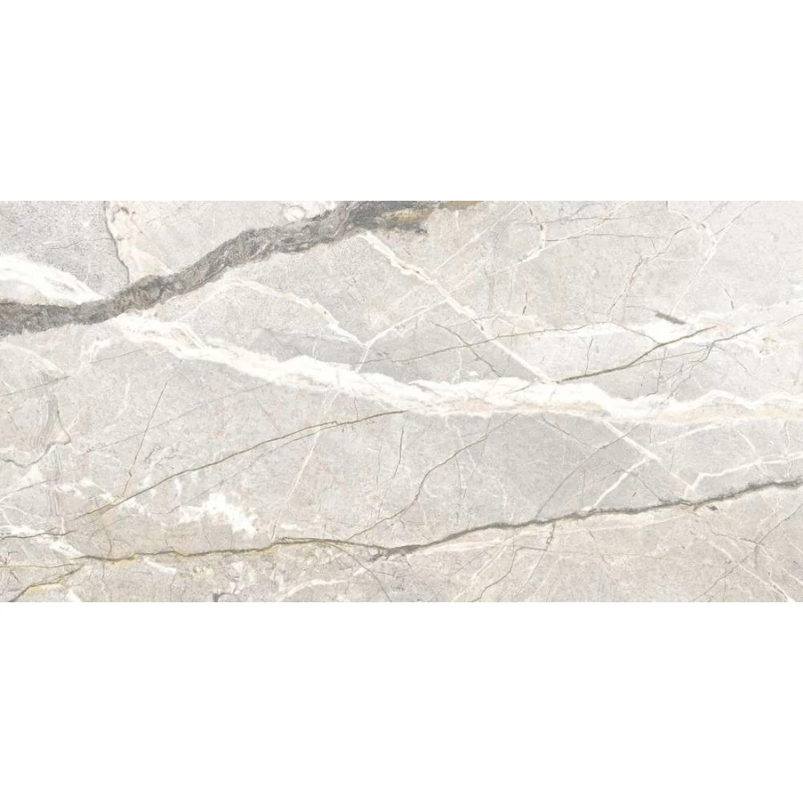 Керамогранит Flaviker Supreme Hedonism Silver Roots Lux глянцевый серый PF60017241 120х60 см