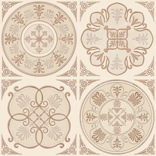 Декор Absolut Keramika Monocolor Milano Set Chalet 4pzs ABC0000143 20x20 см