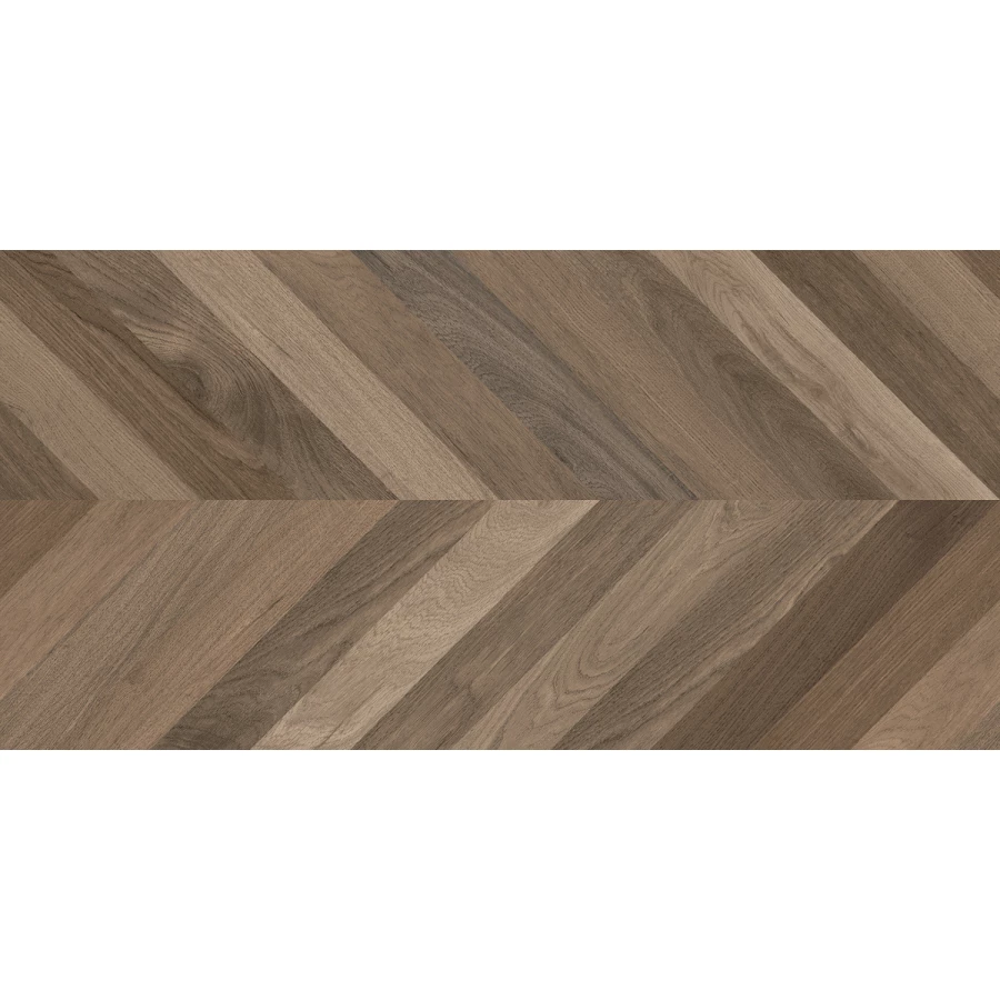 Керамогранит Laparet Wood Latina Brown Chevron M матовый карвинг коричневый 120х60 см