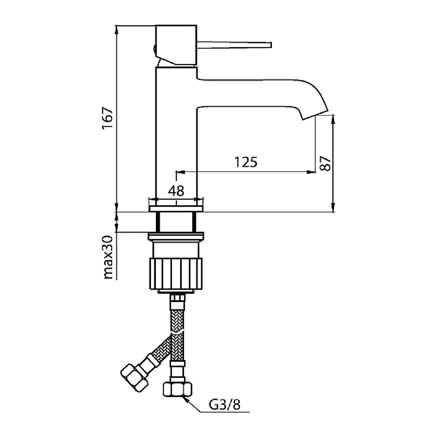 Смеситель для раковины Damixa Sirius 860210000