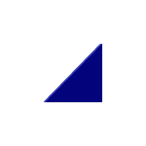 Керамогранит TopCer Оцтагон Блуе Цобалт Халф Дот Трианглес / Octagon Blue Cobalt Half Dot Triangles матовый синий 2,5х2,5 см