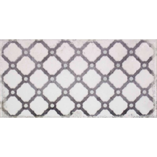 Плитка настенная Fabresa Vita Nebbia Decor Mix глянцевая серая 20х10 см