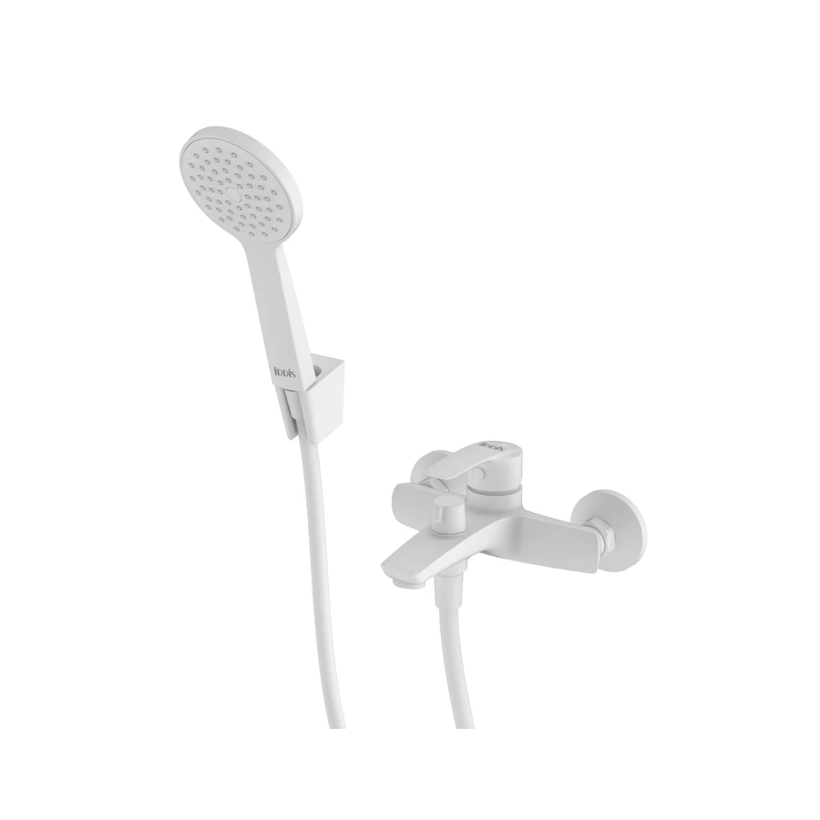 Смеситель для ванны матовый Iddis Ray RAYWT02i02 белый