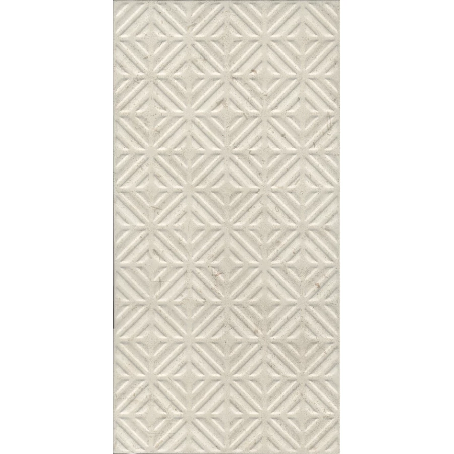 Плитка настенная Kerama Marazzi Карму структура матовый обрезной бежевый светлый 30х60 см