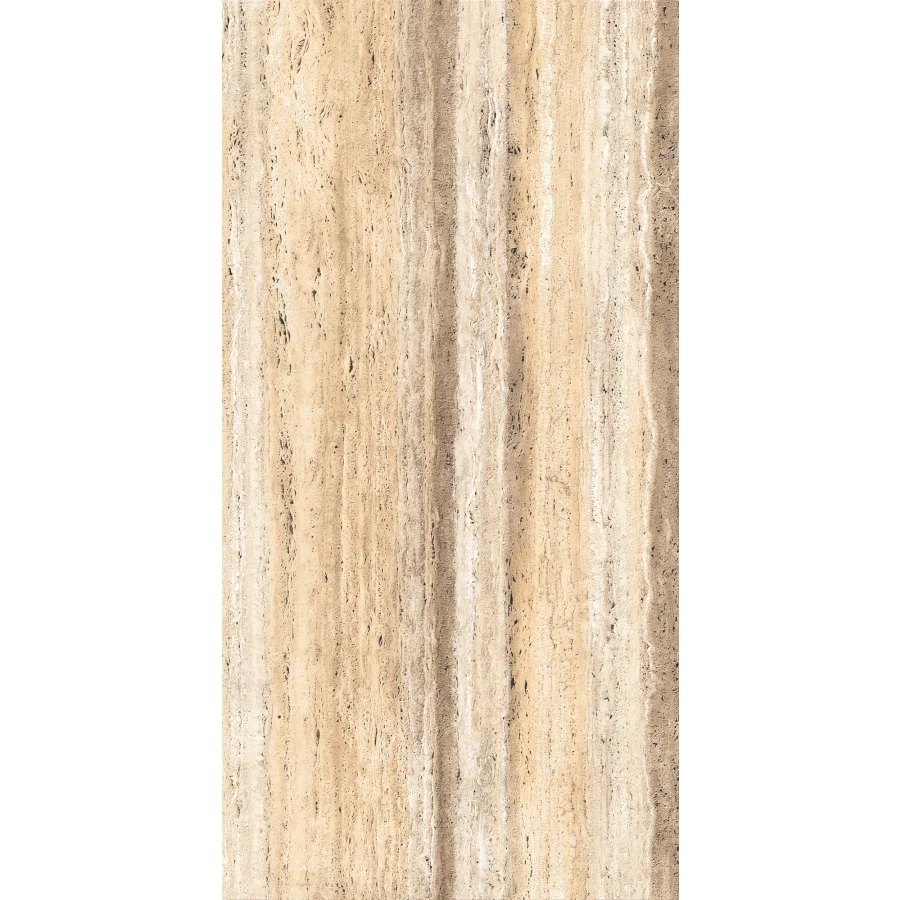 Керамогранит Creanza Rock Travertino Beige Shape+Glue Art 3D-глазурь матовый бежевый SH1008-G 120х60 см