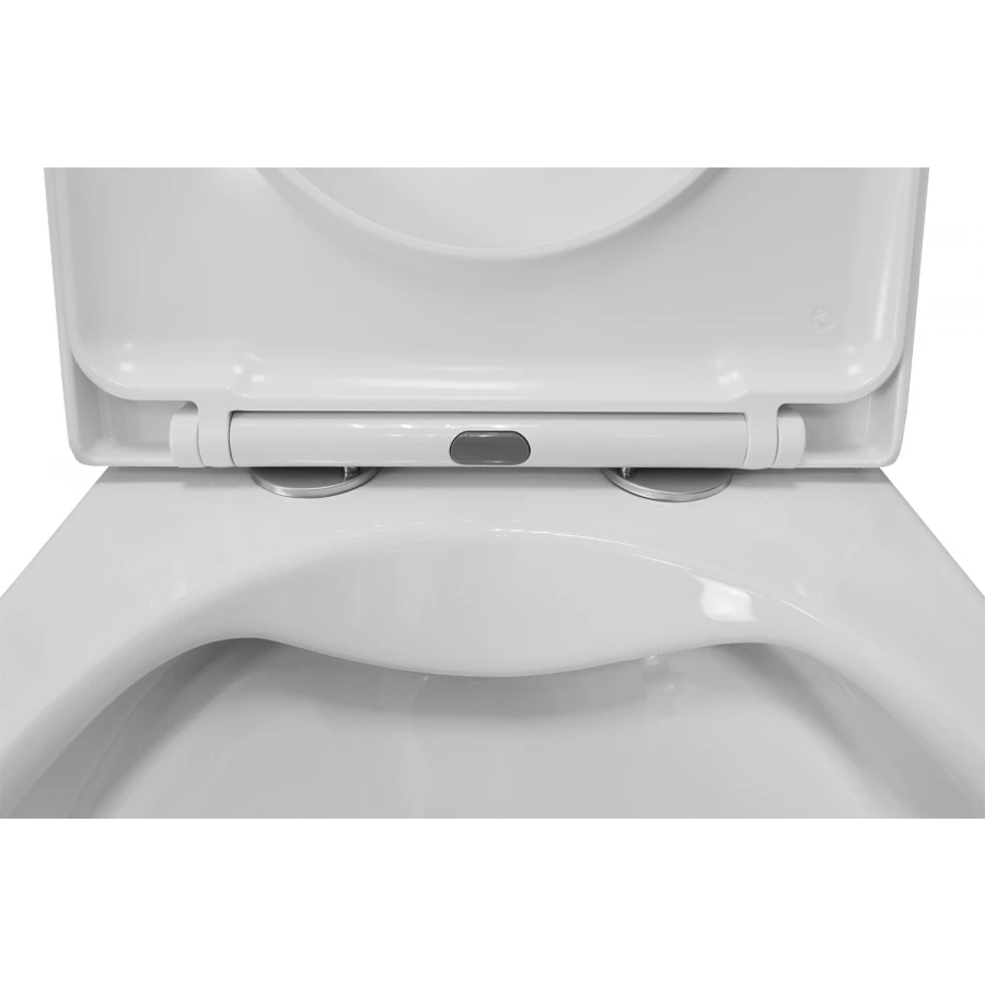 Унитаз подвесной Azario Fora безободковый с быстросъемным сиденьем микролифт AZ-0017 E-R 52х36х41 см