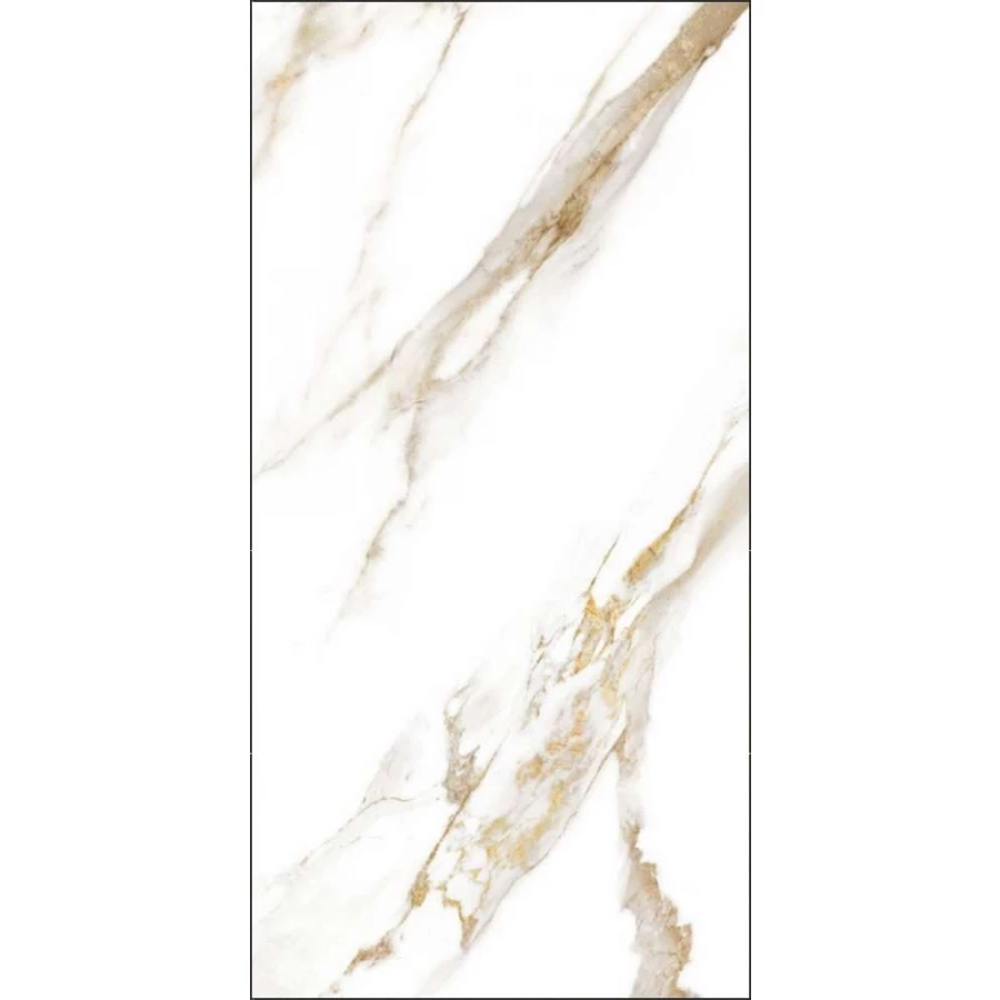 Керамогранит Global Tile Calacatta Royal_GT грес глазуированный Белый GT120600103MR 120х60 см