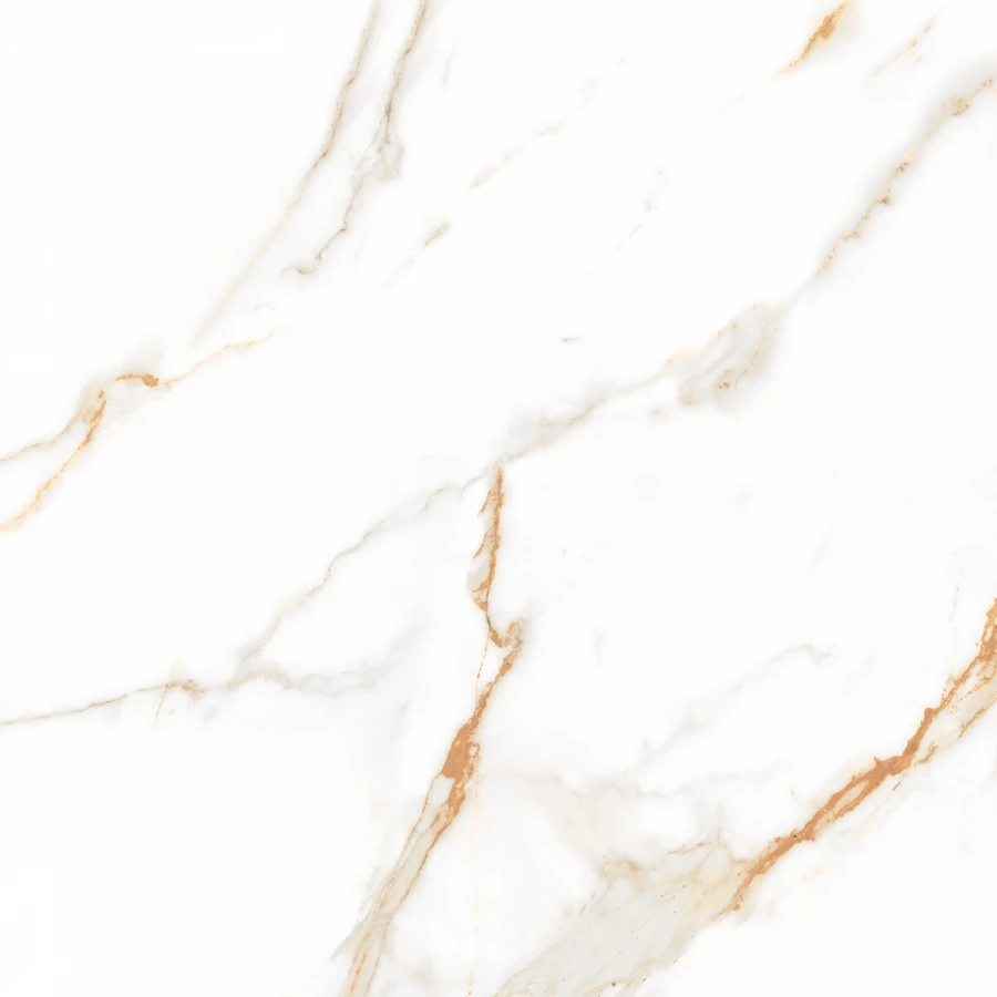 Керамогранит Azario Calacatta Venato Gold Glossy глянцевый белый F109082188G 60х60 см