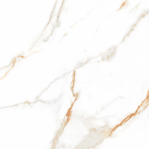 Керамогранит Azario Calacatta Venato Gold Glossy глянцевый белый F109082188G 60х60 см