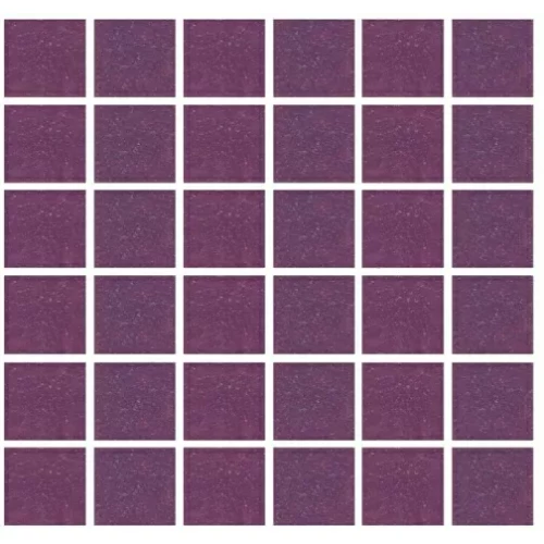 Стеклянная мозаика Rose Mosaic Gold Star сетка 1x1 глянцевая фиолетовая A43(1) 31,8х31,8 см