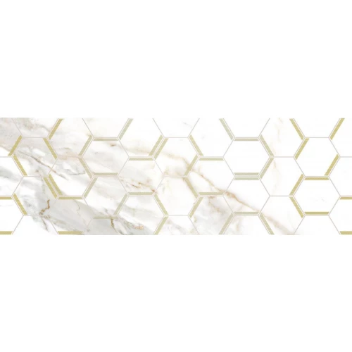 Декор Laparet Adelaida белый 25х75 см