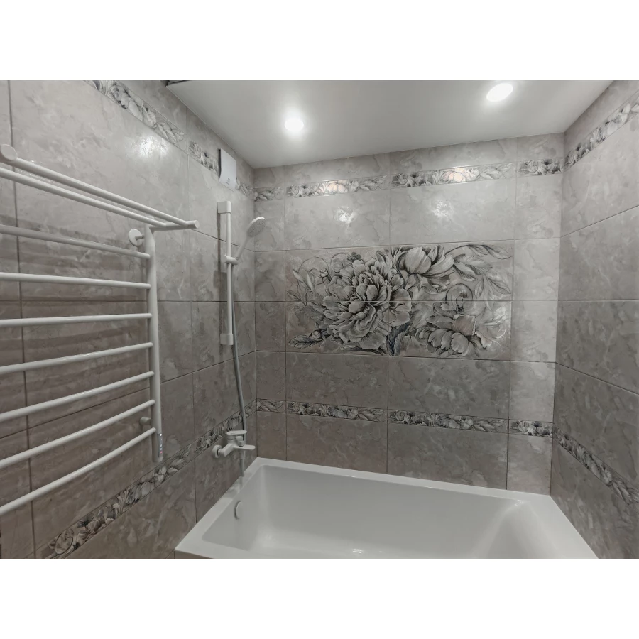 Керамическая плитка Kerlife Delicato Perla 49 матовая серая 63х31,5 см