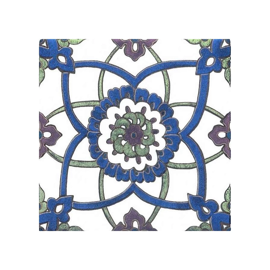 Плитка настенная Kerama Marazzi Альба Декор глянцевый синий HGD/A212/1146H 9,8x9,8 см