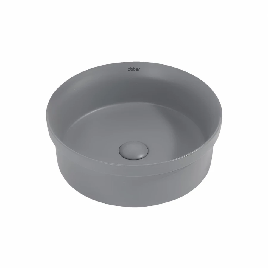 Раковина накладная Abber Bequem серая матовая AC2103MG
