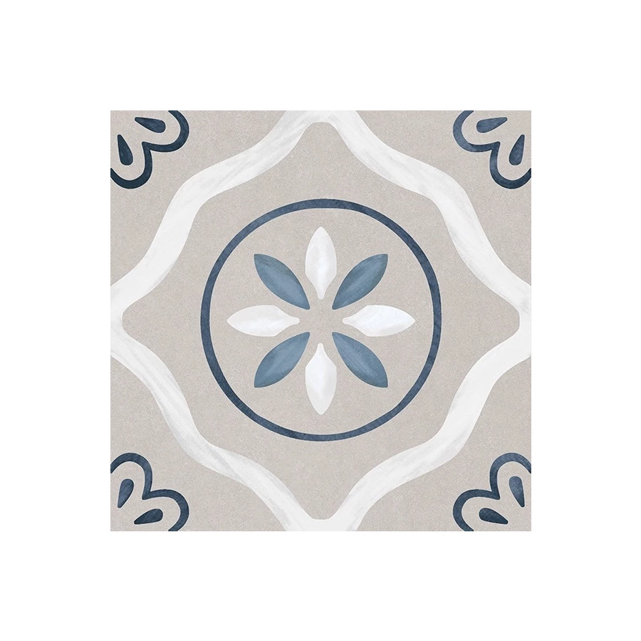 Керамогранит Motto Velvet Gris Decor 2 матовый серый N100188 20x20 см