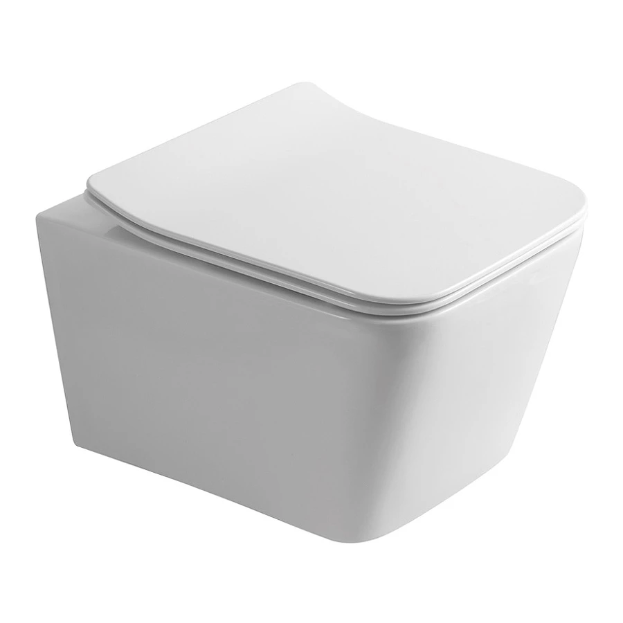 Унитаз Olive`s подвесной белый сиденье дюропласт Porto PR30116DP