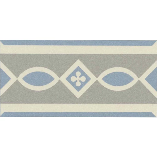 Керамогранит Revoir Paris Бель Истуар Исабелле Лигне / Bel Histoire Isabelle Ligne матовый серый VVS1515_065 15х7,5 см