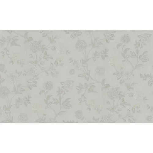 Обои виниловые Zambaiti Parati Satin Flowers IV белые Z66805 0,53х10,05 м