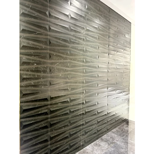 Декор Porcelanosa Веллуто Неро Десо / Velluto Nero Deco матовый черный 100354913 150х59,6 см