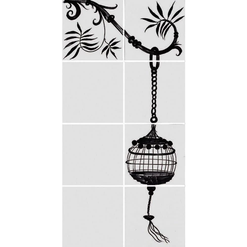 Декор 3 Bardelli Cuban Black глазурованный глянцевый CB00320 80х40 см