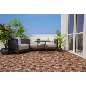 Керамогранит Cersanit Vilio A16427 коричневый рельеф 1,154 м2 17283 29,8х29,8 см