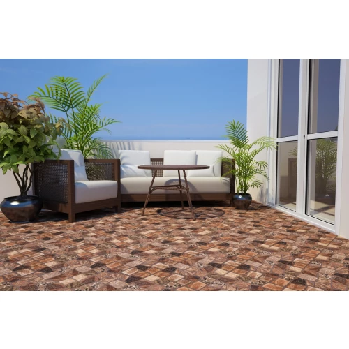 Керамогранит Cersanit Vilio A16427 коричневый рельеф 1,154 м2 17283 29,8х29,8 см