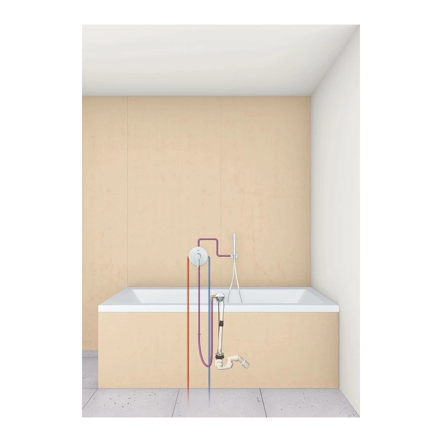 Слив-перелив Grohe Talentofill полуавтомат с наливом Белый 28991000