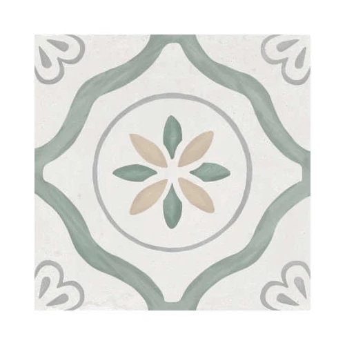 Керамогранит Harmony Peronda Sirocco Green Petals серо-зеленый 3386036157 22,3х22,3 см