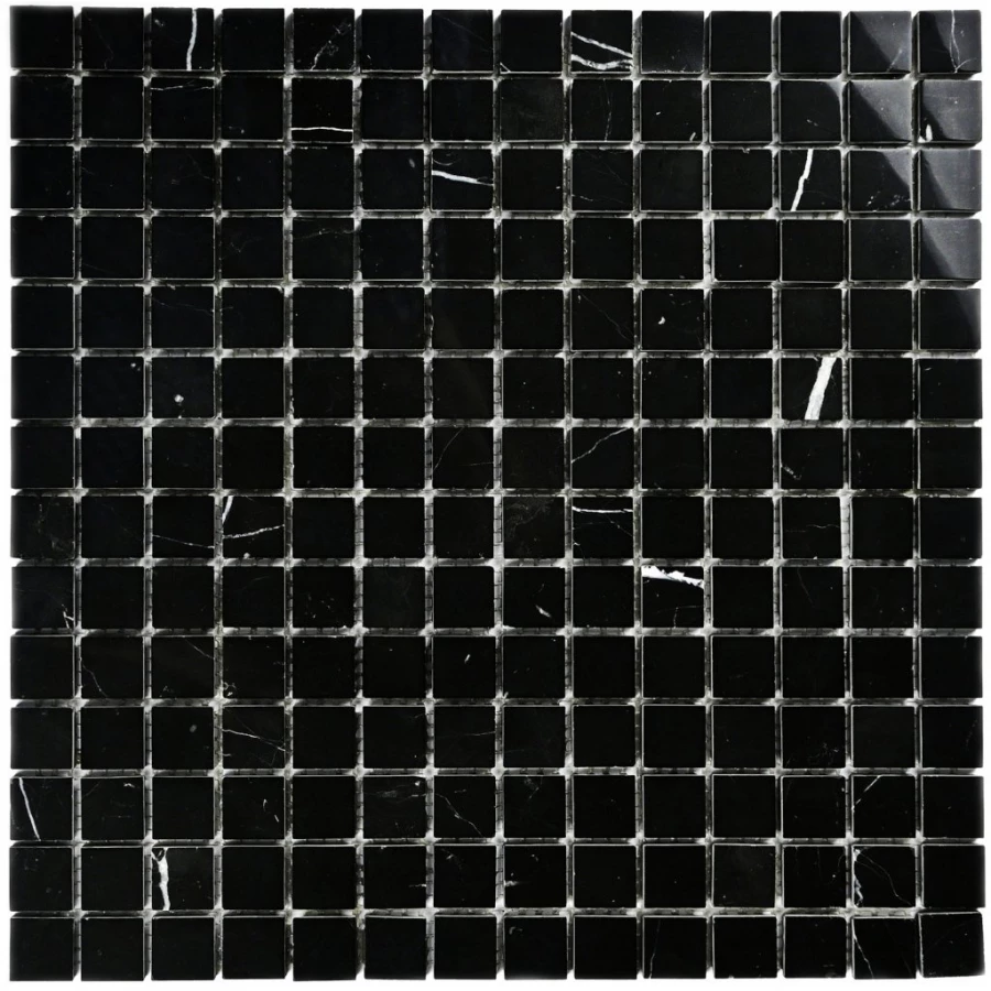 Мозаика Bonaparte Каменная мозаика Persia-20 Pol 20х20 черная 30,5х30,5 см