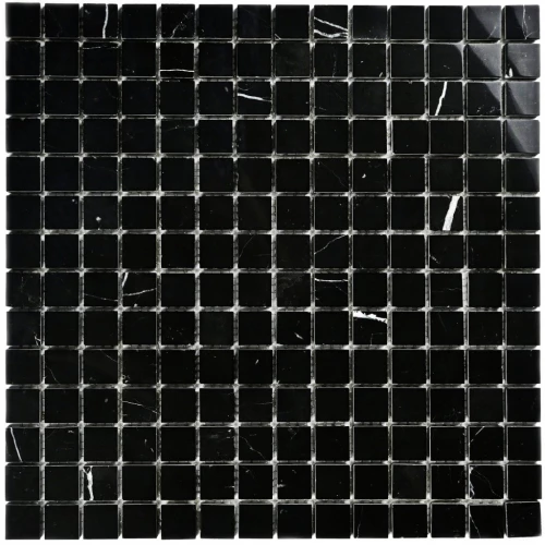 Мозаика Bonaparte Каменная мозаика Persia-20 Pol 20х20 черная 30,5х30,5 см