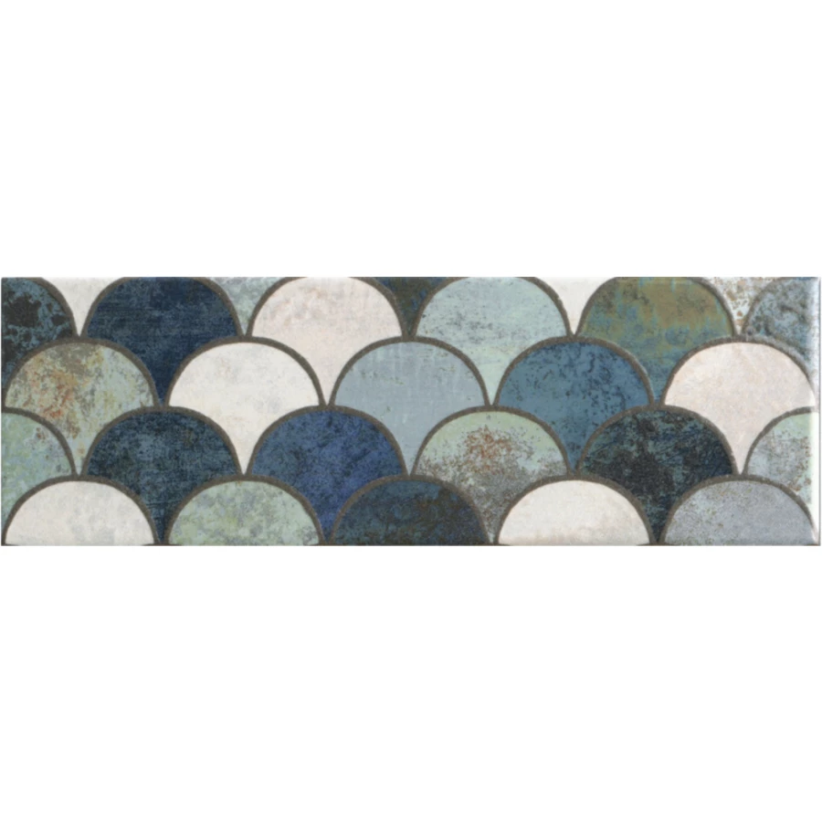 Керамическая плитка Mainzu Bellagio Rev.Escama blu 30х10 см