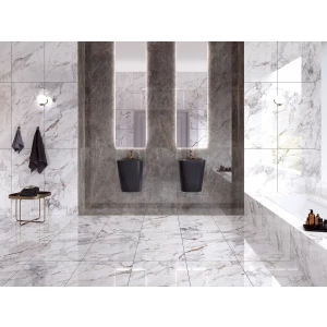 Керамогранит Vitra Marble-X Аугустос Тауп Лаппато Ректификат серый 60х120 см