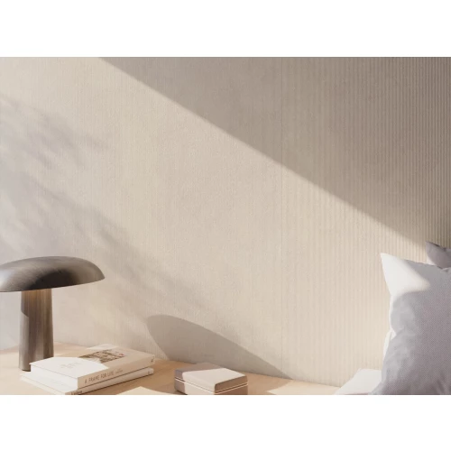 Плитка настенная Porcelanosa Санторини Таупе Лине / Santorini Taupe Line матовая бежевая 100354851 150х59,6 см