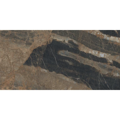 Керамогранит Laparet Lunar Marron матовый+гл.чернила коричневый 160х80 см