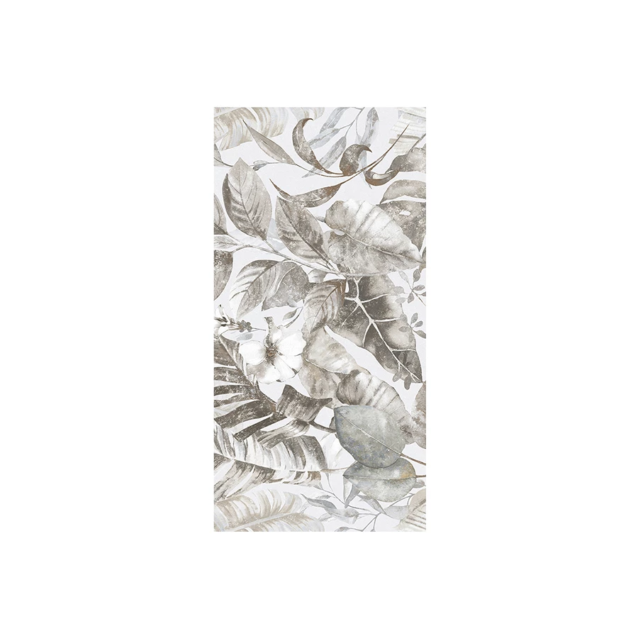 Керамогранит Staro Slim Elite Malibu Decor A Matt Face 1 матовый белый 120х60 см