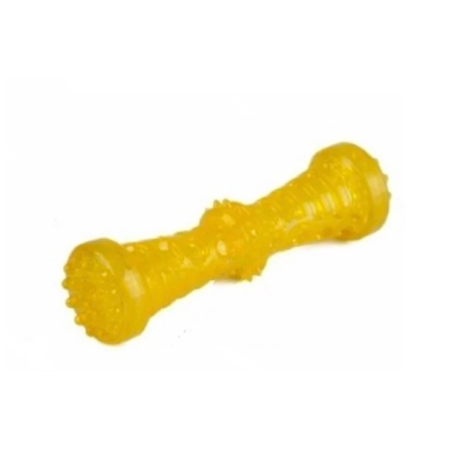 Игрушка для собак Homepet tpr гантель средняя с пищалкой 18х5 см