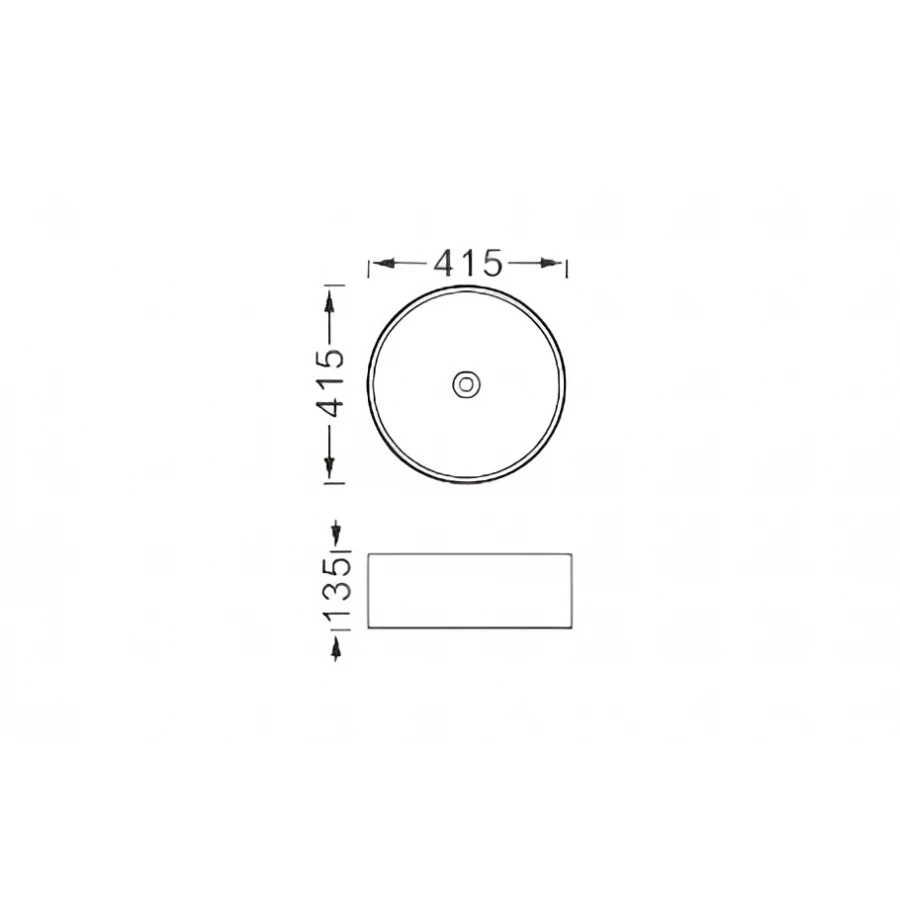 Раковина Aquatek Европа для установки на столешницу матовый белый AQ5558-MW 41,5х41,5х13,5 см