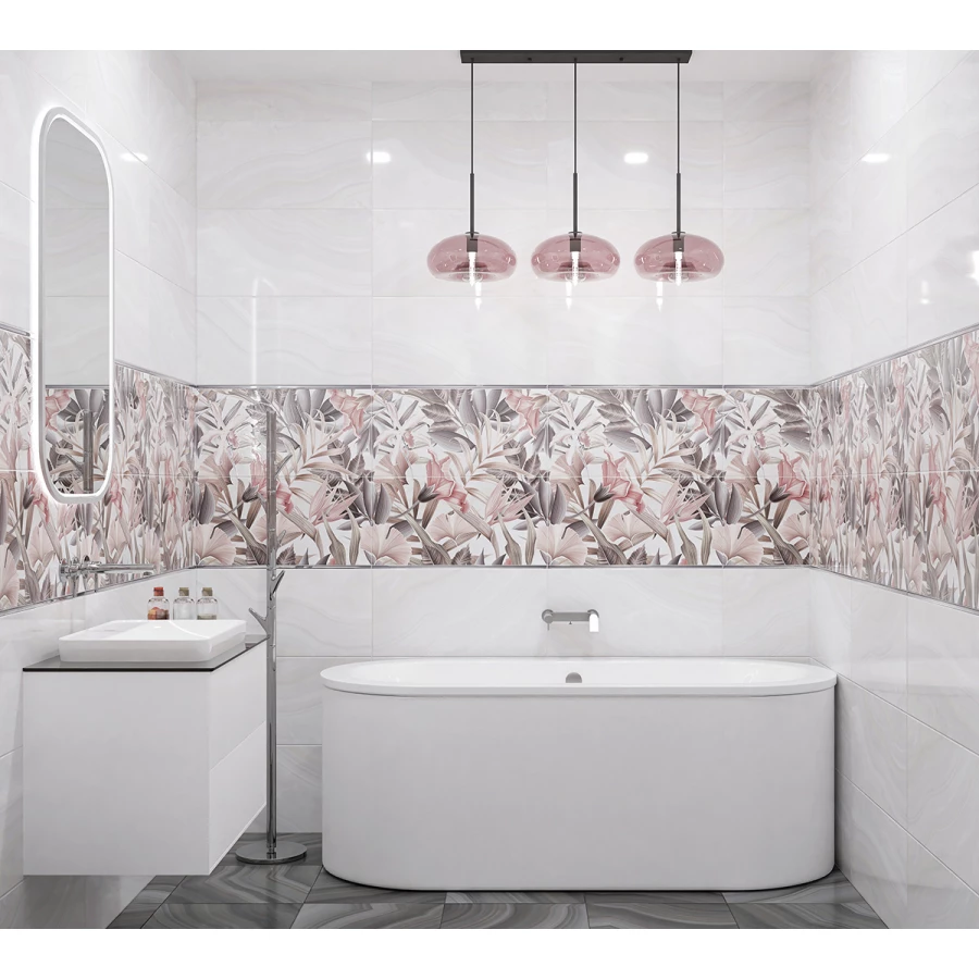 Плитка настенная Azori Acate Flora 1 00-00108403 63х31,5 см