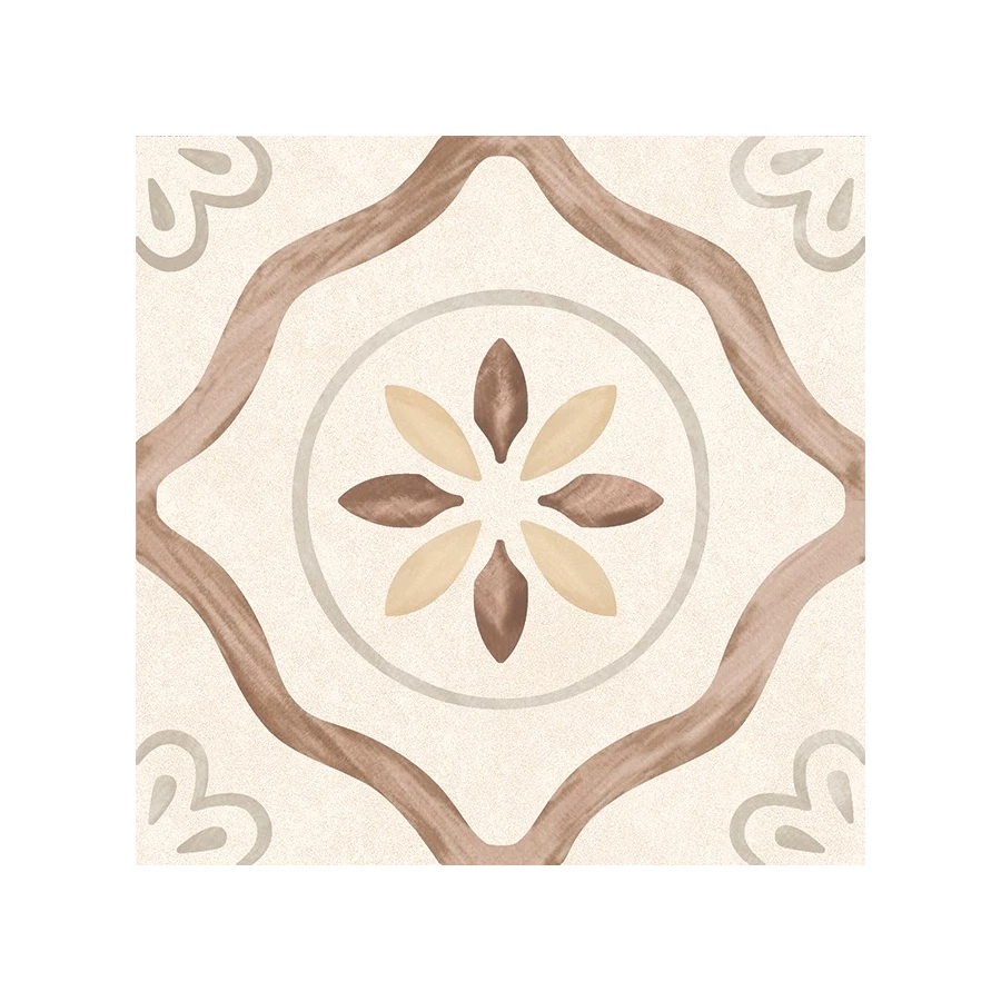 Керамогранит Motto Velvet Clay Decor 2 матовый бежевый N100198 20x20 см