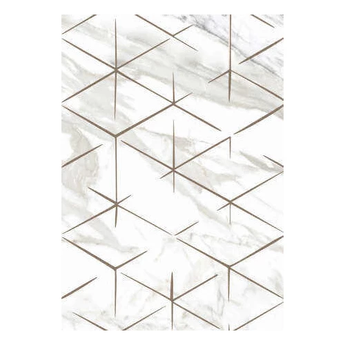 Плитка облицовочная Керамин Магра 7Д белый декор 40х27,5 см