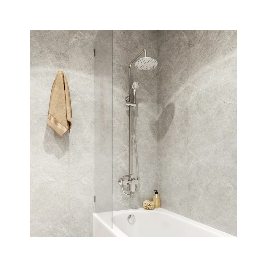 Смеситель с верхним душем Milardo Rosco ROSSB1FM06 хром