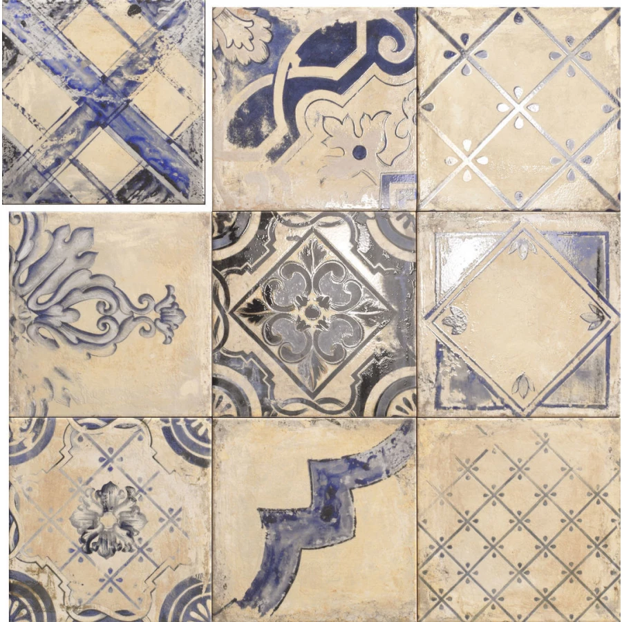 Плитка настенная Mainzu Ricordi Cream Brillo PT02994 многоцветный 20x20 см